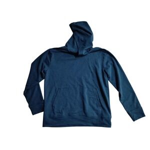 Rumi Ryder Teal Heathered Pullover Hoodie Pocket Sweatshirt Size L 12-14 Kid